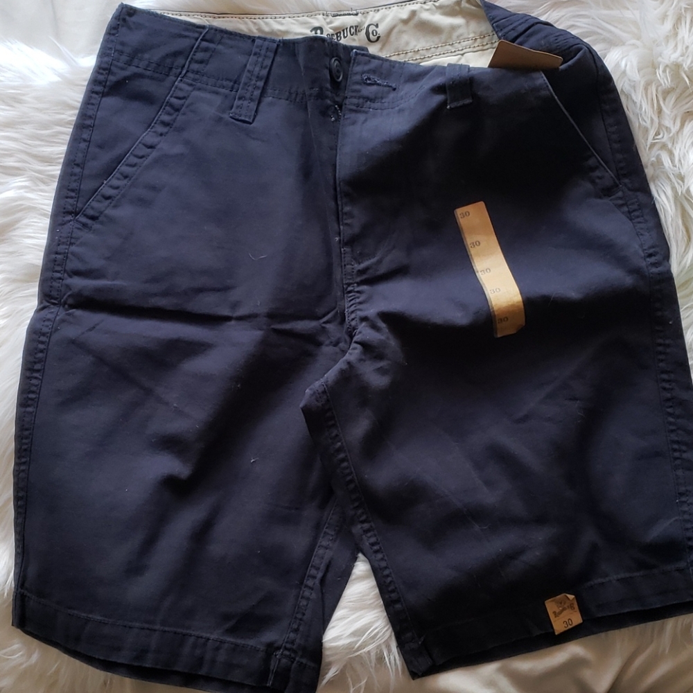 Roebuck & Co Navy Flat Front Shorts